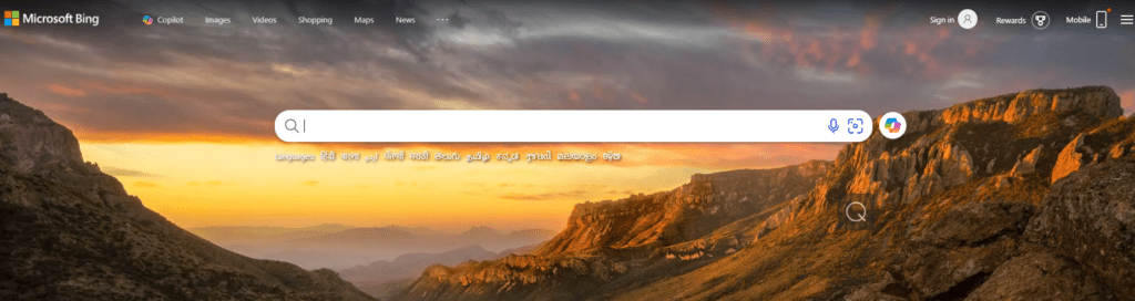 Bing search engine - digital srikanth