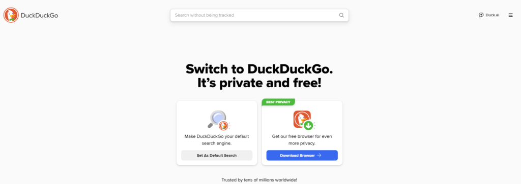 DuckDuckgo search engine
